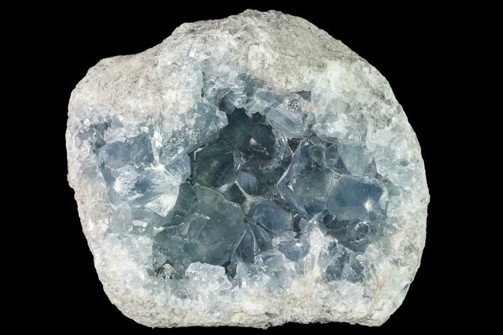 Sky Blue Celestine (Celestite) Crystal Cluster - Madagascar #139440